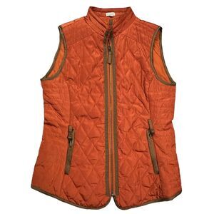 Daniel Cremieux Orange Quilted Vest